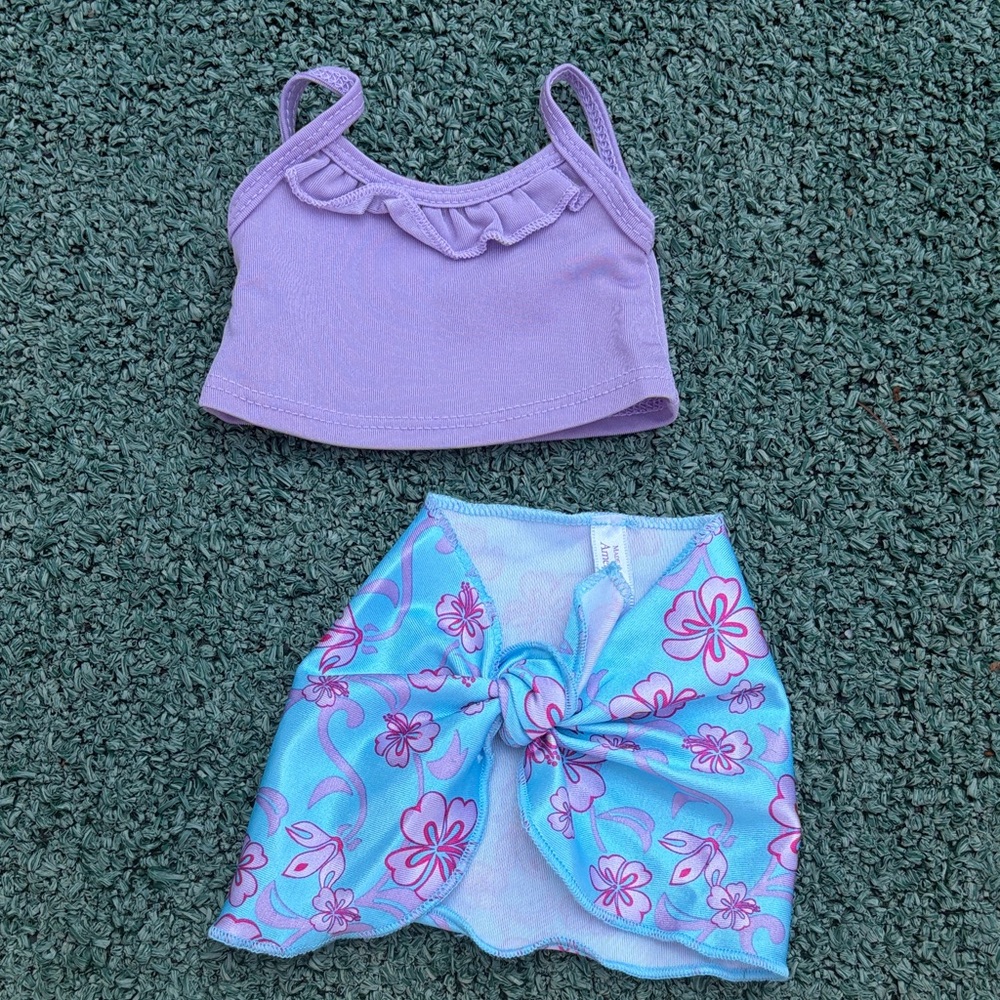 American Girl Ruffled Tankini outfit